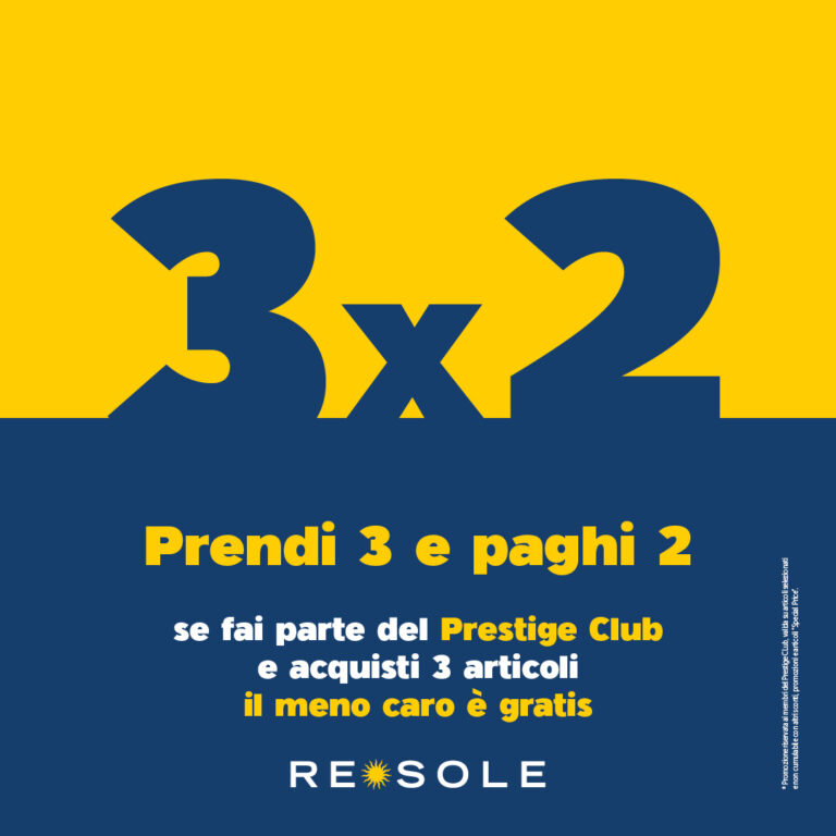 Da Re Sole torna il 3×2 per pochissimi giorni!